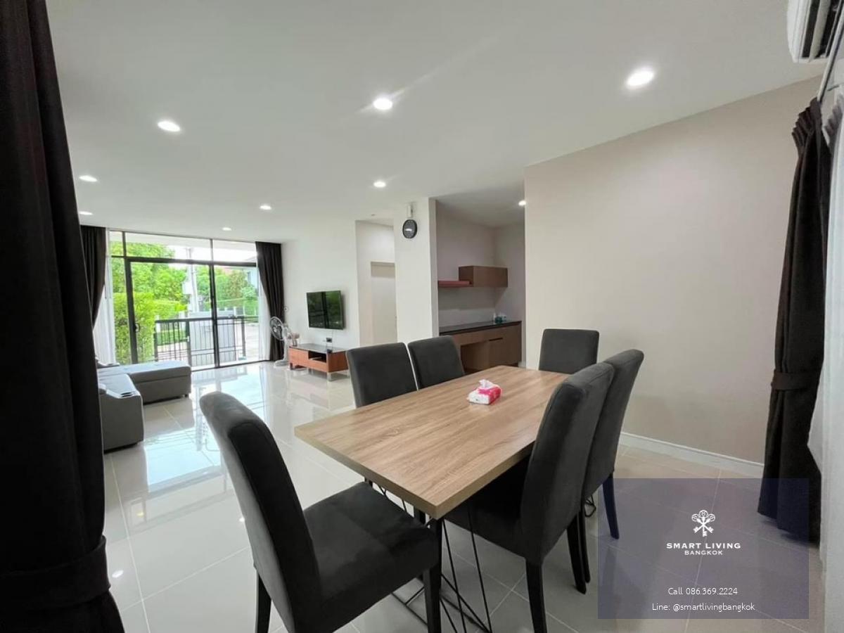 📢👇 Living in good compound and good security at Setthasiri Krungthep Kreetha 1, near Brighton College International School, Wellington College International School