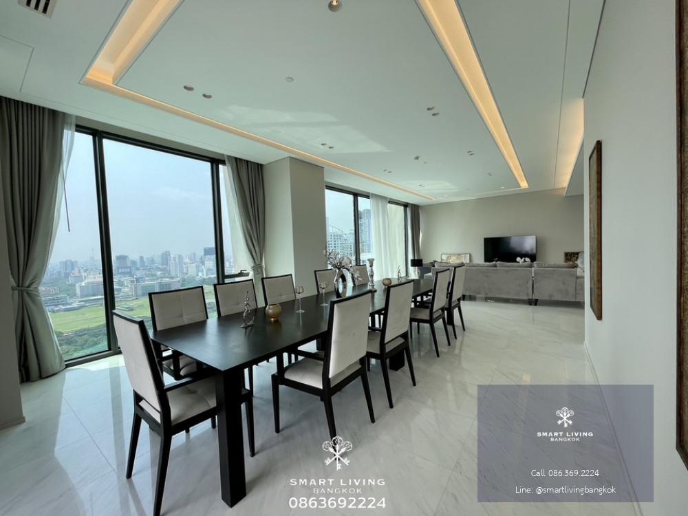 เช่า/ขาย penthouse หรู 4ห้องนอน The residence at Sindhorn kempinski อยู่ในพื้นที่ ที่กำลังเป็นที่นิยม ที่หนึ่ง ในกรุงเทพ (หลังสวน) วิวสวนลุมพินี และ Royal sport club ระเบียงกว้างใหญ่