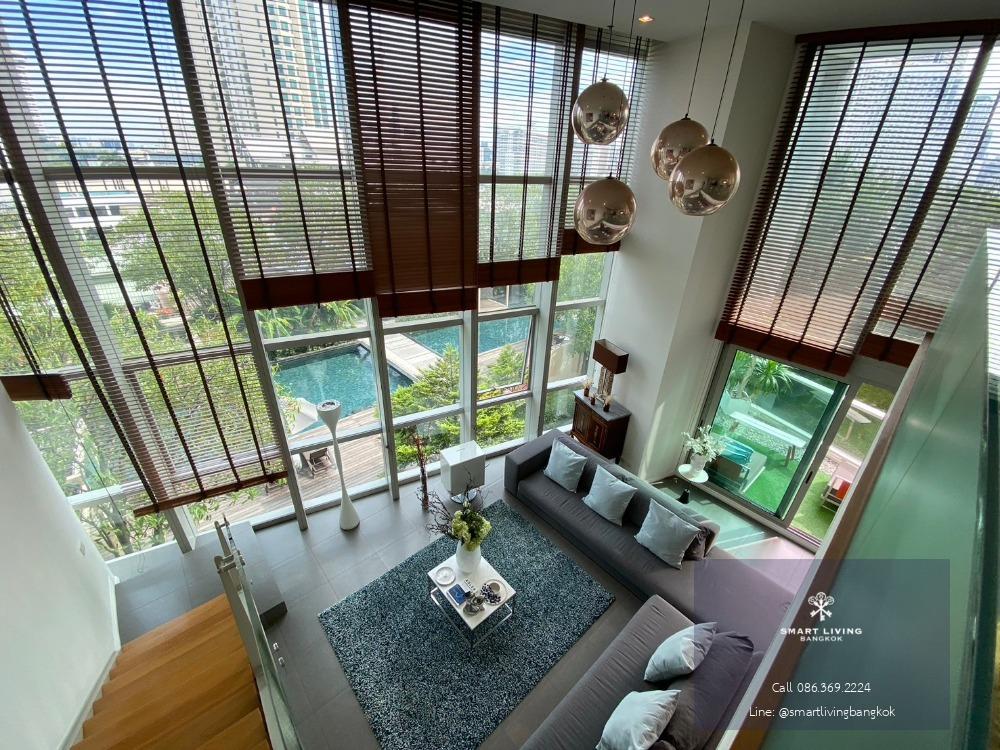 🔥Best price Duplex Penthouse for sale at The River Condominium 2xx,xxx / sq.m with luxury furniture and decoration 📢 Exclusive view facing Chao phraya river near iconsiam. Ready to visit and move in Tel. 086-369-2224