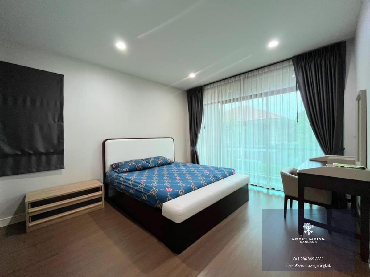 📢👇 Living in good compound and good security at Setthasiri Krungthep Kreetha 1, near Brighton College International School, Wellington College International School