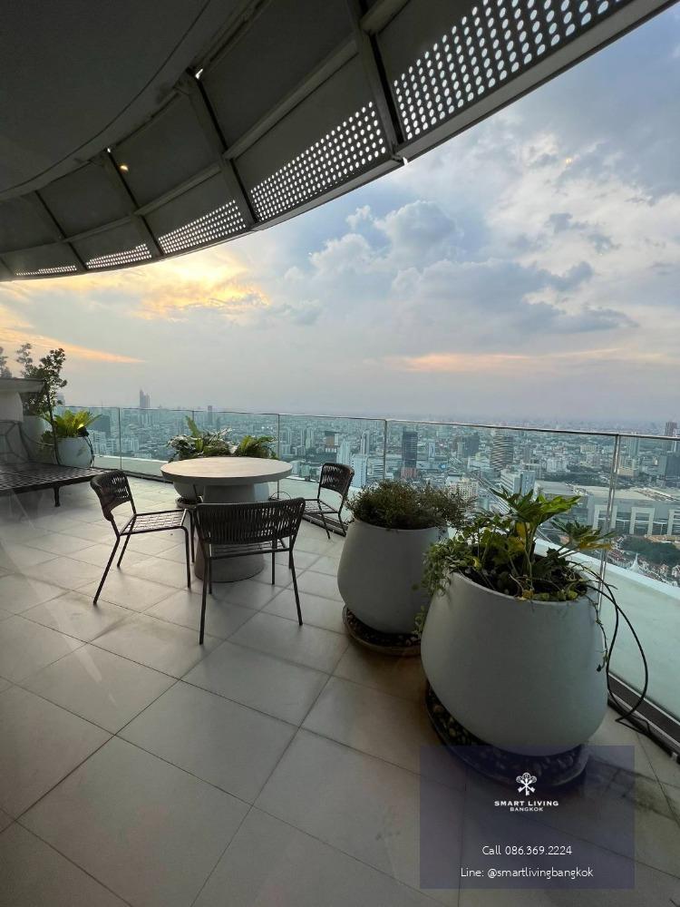 For rent the best Penthouse in city Magnolia Ratchadamri 3 beds duplex with luxury furniture     and superb panorama view.