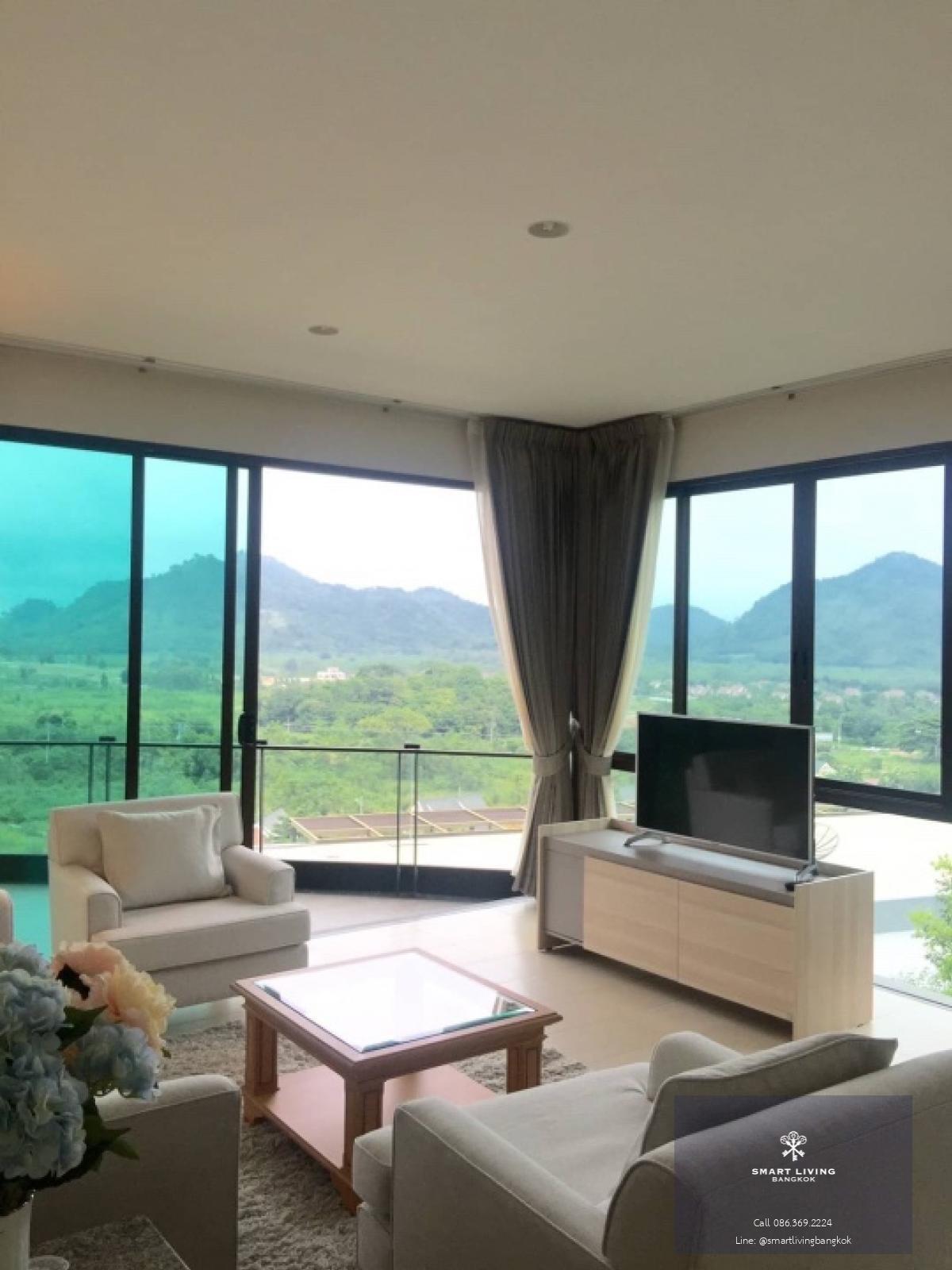 📢👇Fresh air , ozonic through all the year near Bangkok , Khaoyai is one of the good place to relax yourself from hard work, corner unit with 360’ view of hill