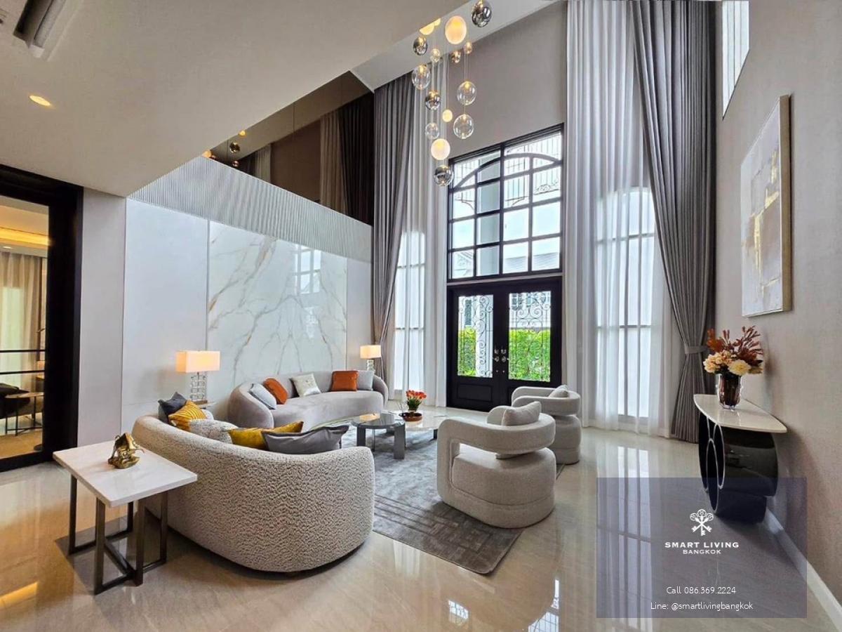 📢👇Luxury house in big size of land at Perfect Masterpiece Rama 9 - Krungthep Kreetha, easily traveling many routes, close to express way, fully furnished