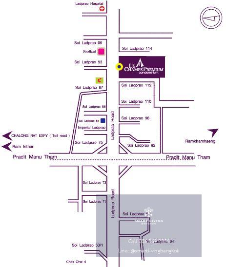 🔥 ขายด่วน Le champs premium , 2 ห้องนอน ใกล้ MRT วังทองหลาง