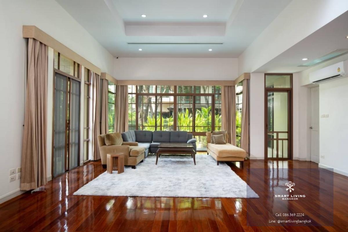 📢👇Luxury corner unit house with private pool and Jacuzzi for rent / sale in nice quiet and shady village with good security in the heart of BKK near  St.Andrews International School Bangkok, Bangkok Adventist International School, Astra Academy Internatio