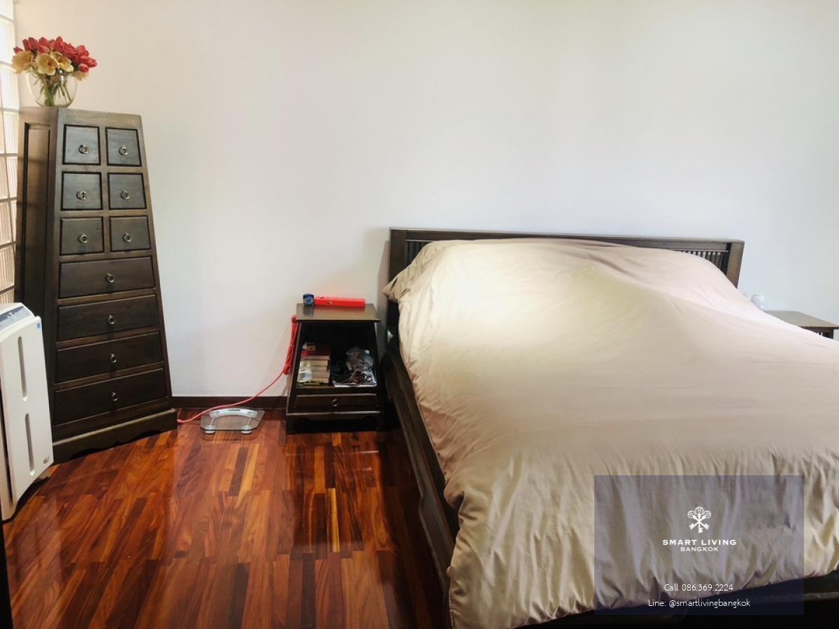 📢👇Townhouse 4 story at Garden House Rama3, Garden view, peaceful and serene, decorated in Thai Oriental style with real wood flooring, fully furnished