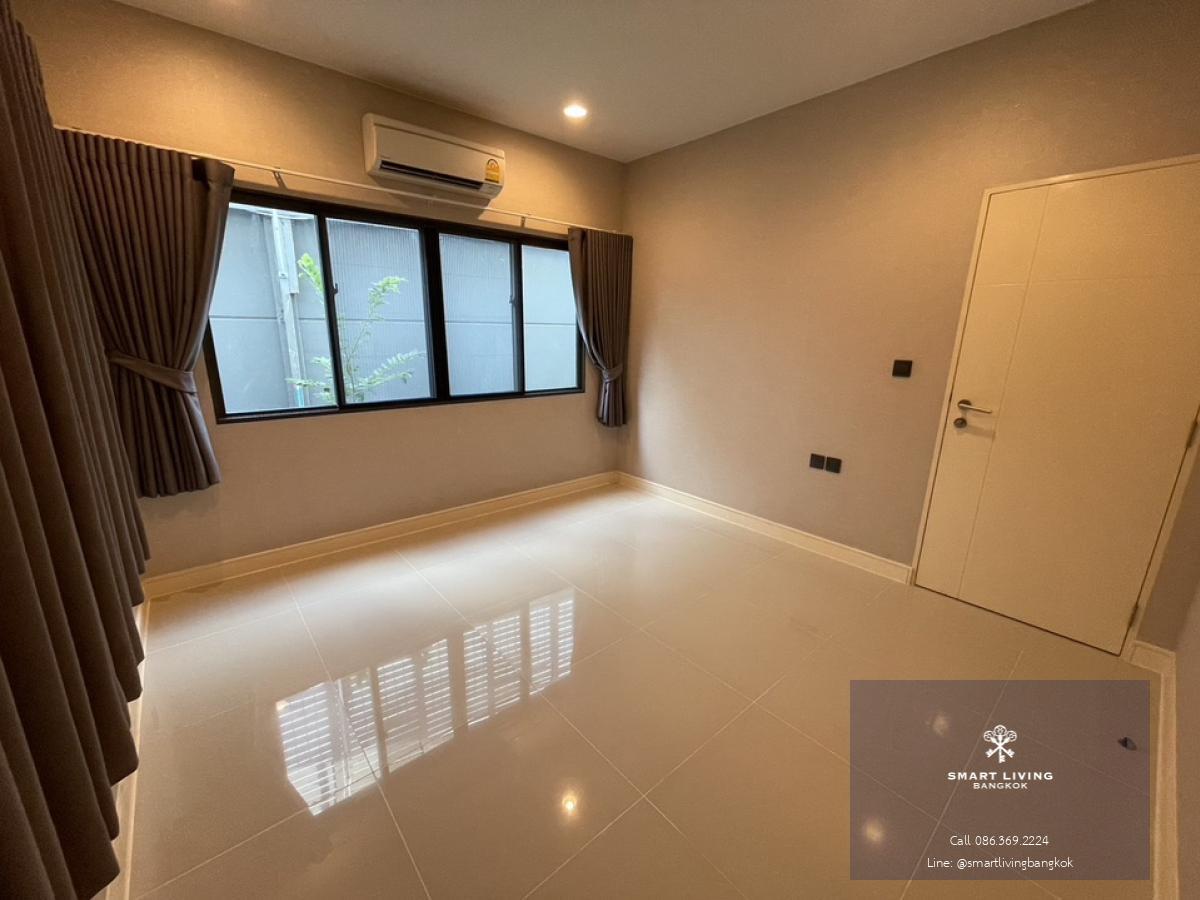 📢👇For rent at  Setthasiri Krungthep Kreetha, pet not allowed, house with small green garden, near Brighton and Wellington International School