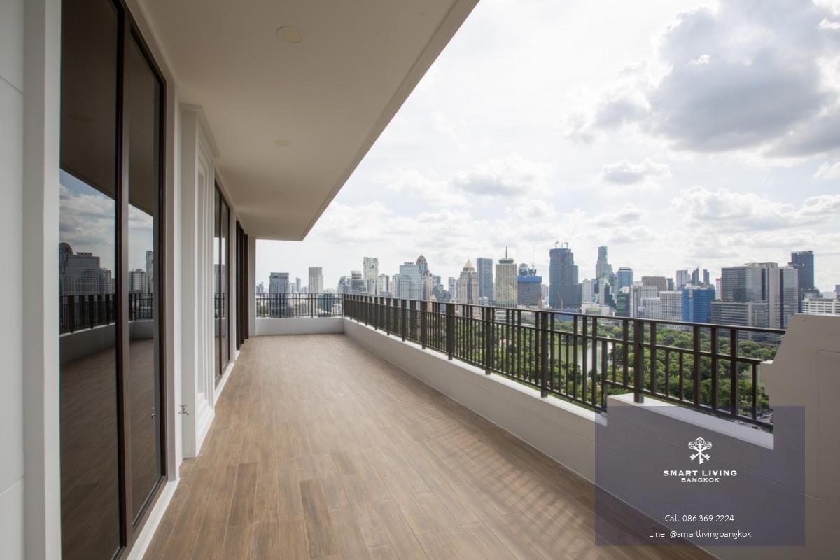 📢👇Rare Item, newly PENTHOUSE at Muniq Langsuan, long big balcony , opposite Lumpini park, Sindhorn village , Velaa community mall, new big project ONE Bangkok