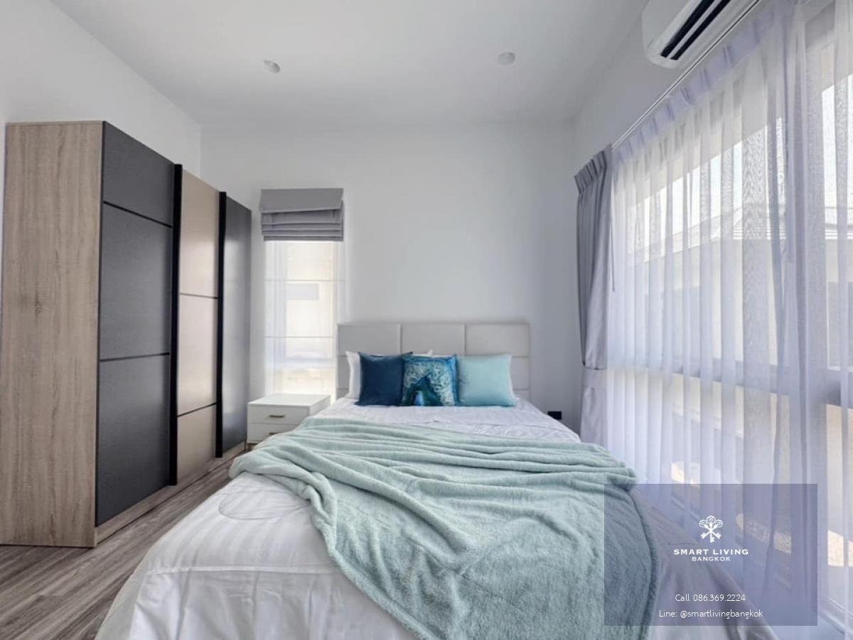 📢👇 Brand new single house at Burasiri Krungthep Kreetha, corner unit, good compound , near Brighton College , Wellington College, easily traveling through many routes