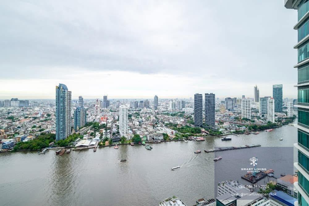 ขายคอนโดหรู Menam Residences, 3 ห้องนอน, ชั้นสูง วิวแม่น้ำเจ้าพระยา รีโนเวทใหม่ เฟอร์นิเจอร์ครบ, ใกล้ BTS สะพานตากสิน ใกล้เอเชียทีค