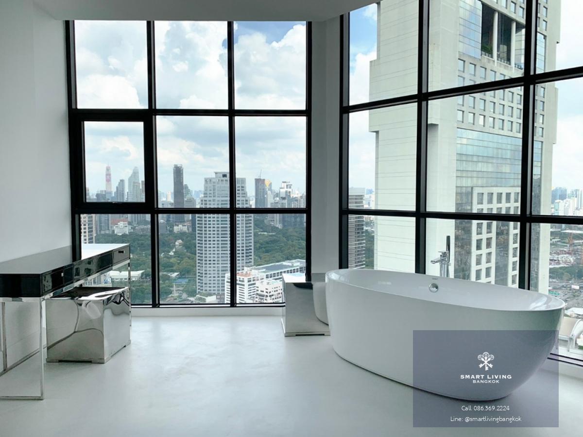 📢👇Rare item!! Duplex Penthouse for sale at Sathorn garden big terrace(100 sq.m), panoramic view from every room,  close to Lumpini Park, One Bangkok