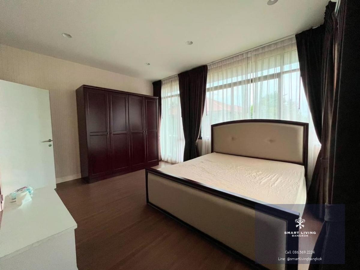 📢👇 Living in good compound and good security at Setthasiri Krungthep Kreetha 1, near Brighton College International School, Wellington College International School