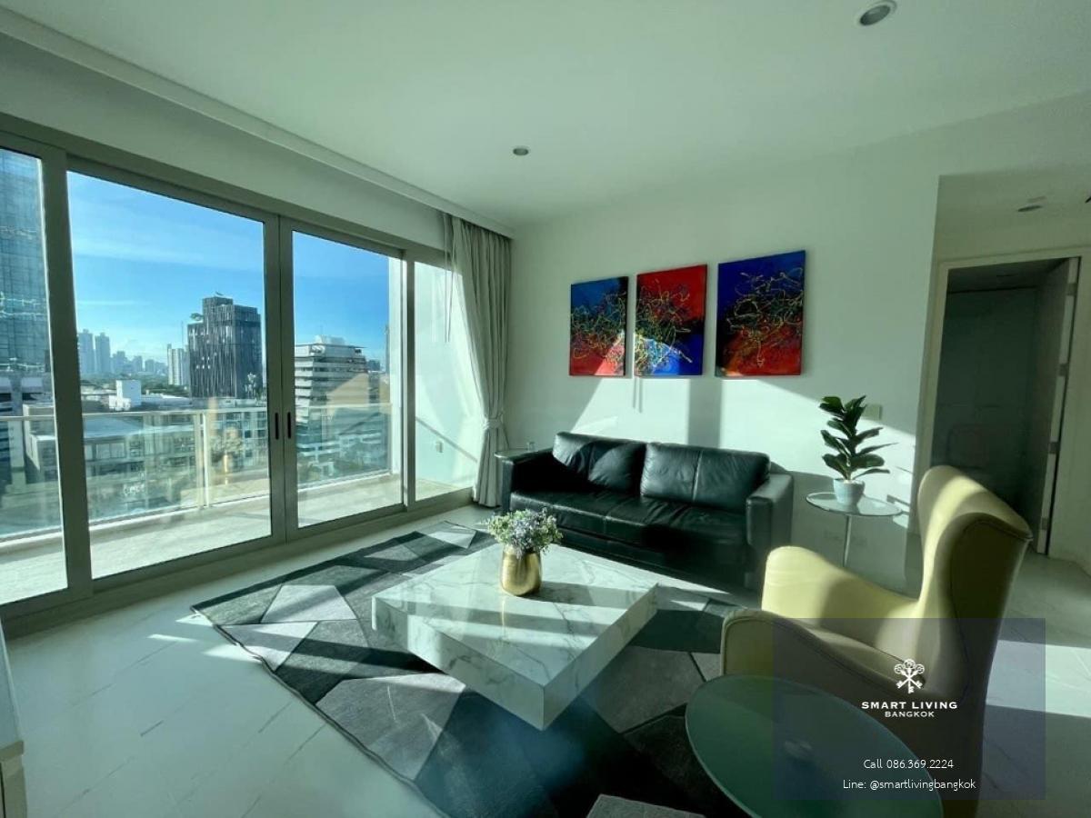 📢👇185 Rajadamri is one of luxury condo , unblocked view, long big balcony, fully furnished, near Central World, Lumpini park, Velaa community mall.