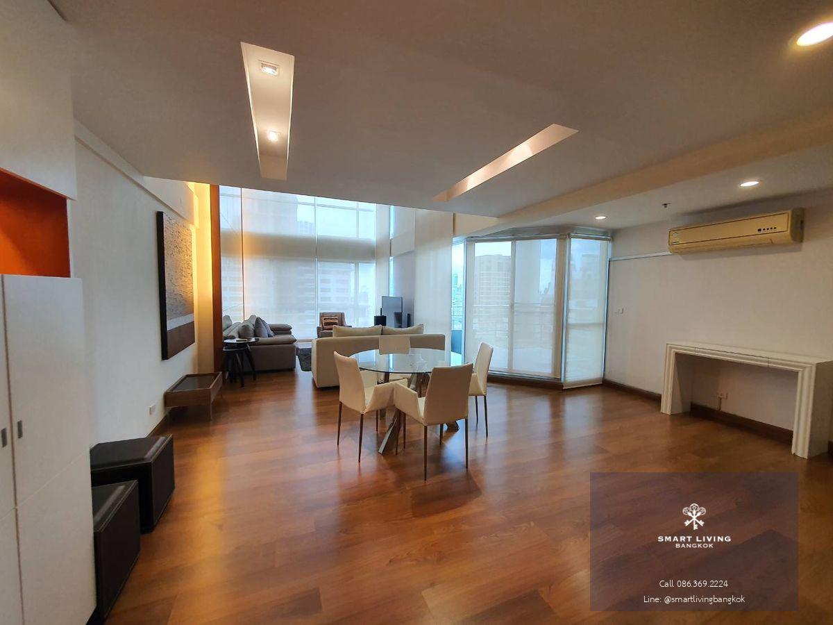 🦾For rent The Rajdamri! Duplex 2 bedroom 137 sqm. huge balcony and high floor with unblock view near Central world