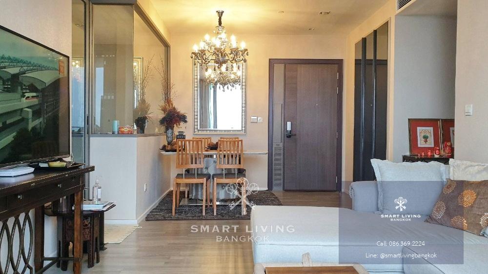 📣Beautiful S-shaped view of the Chao Phraya River, luxurious 2 bedrooms with nice decoration.📣