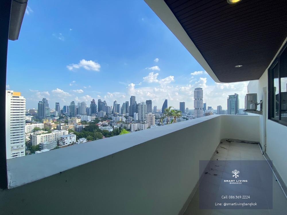 ✨Penthouse in heart of bangkok! 3+1 bedroom new decoration at all private garden and balcony City View nearly bts Phromphong