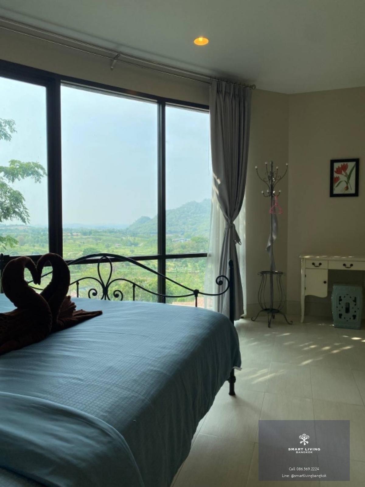 📢👇Fresh air , ozonic through all the year near  Bangkok , Khaoyai is one of the good place to relax yourself from hard work , corner unit with 360’ view of hill