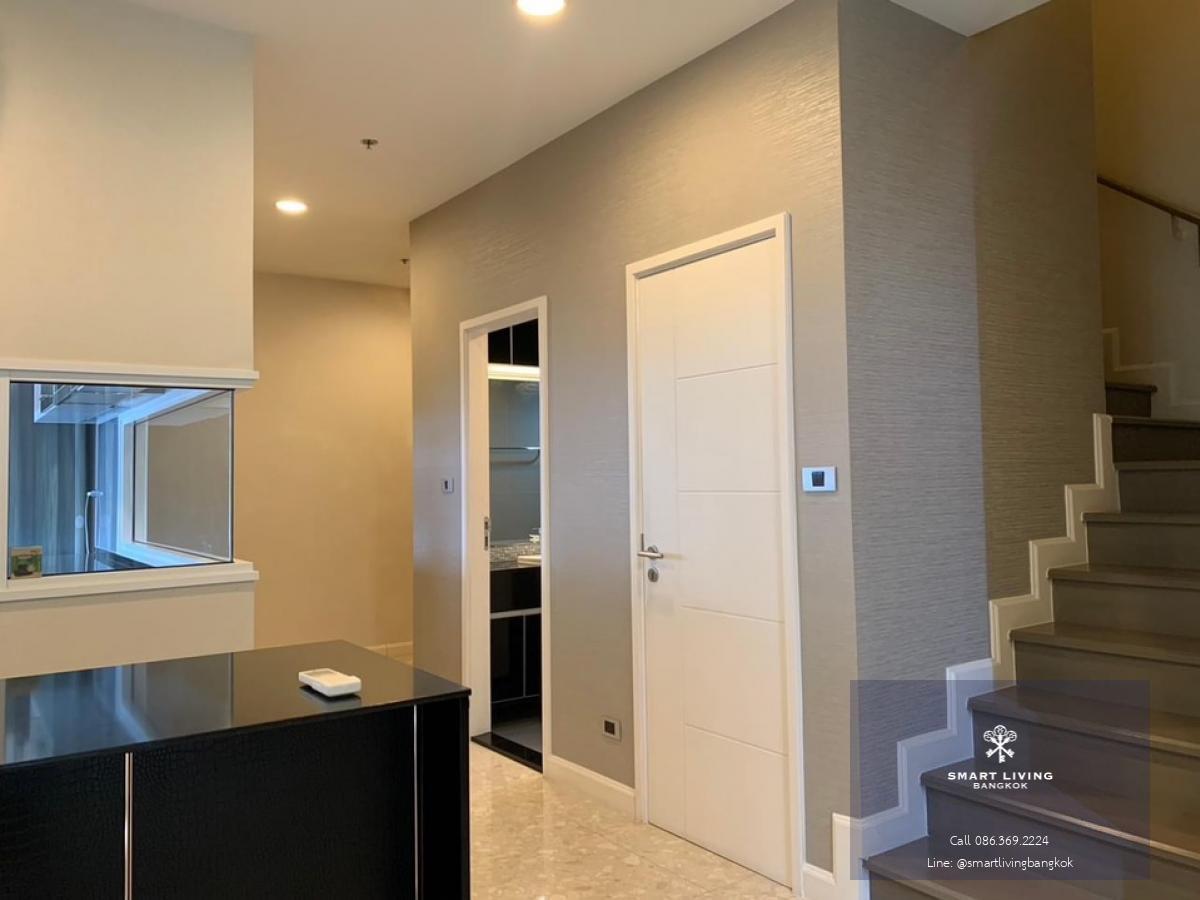 📢👇DUPLEX big size of 2 beds at The Crest Sukhuvmit 34 for rent, clear city view , fully furnished, very close to BTS This unit will be available on June 16,2024