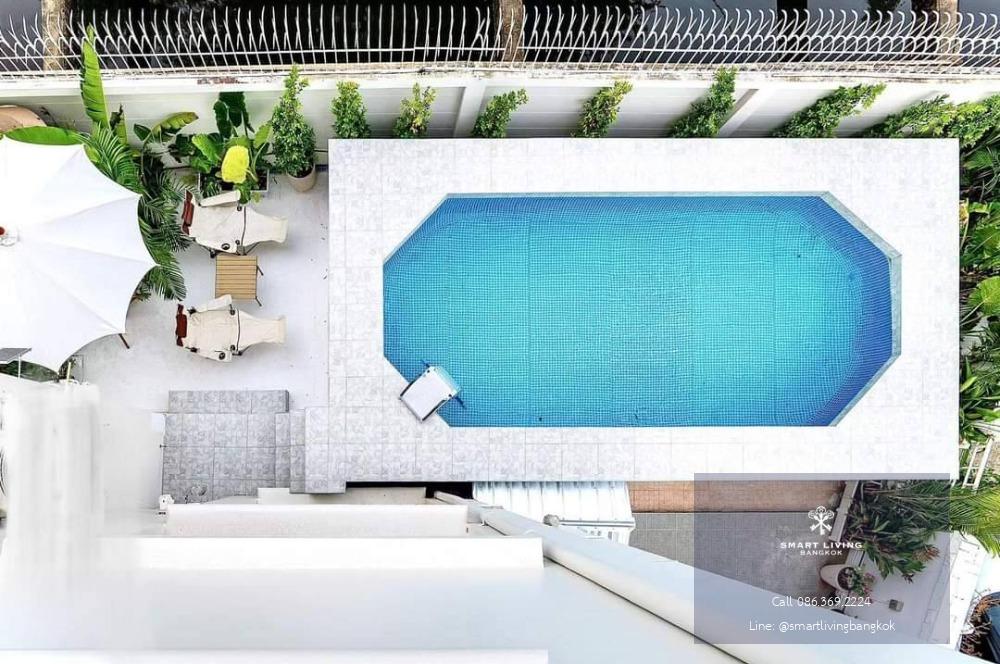 ให้เช่า!!! บ้านสไตล์ Pool villa ย่านรัชดา/ห้วยขวาง ใกล้รร.นานาชาติหลายแห่ง ใกล้รถไฟฟ้าเดินทางสะดวก พร้อมเข้าอยู่