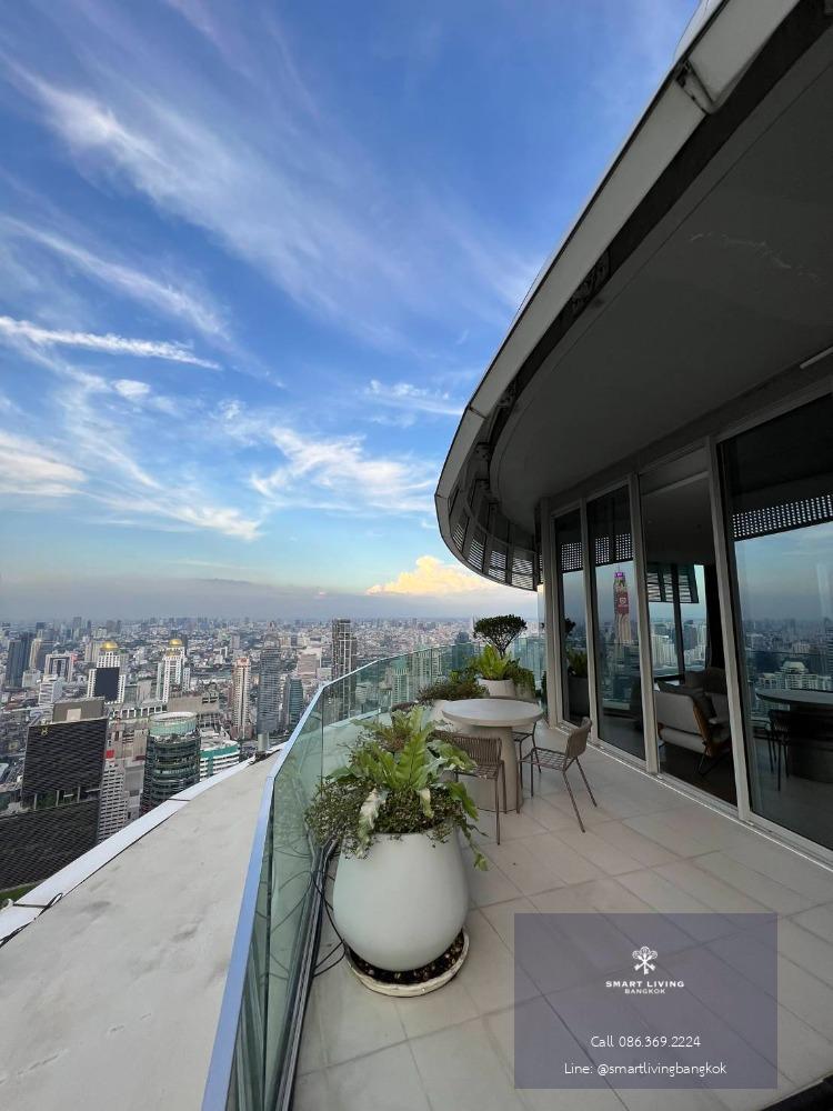 For rent the best Penthouse in city Magnolia Ratchadamri 3 beds duplex with luxury furniture     and superb panorama view.