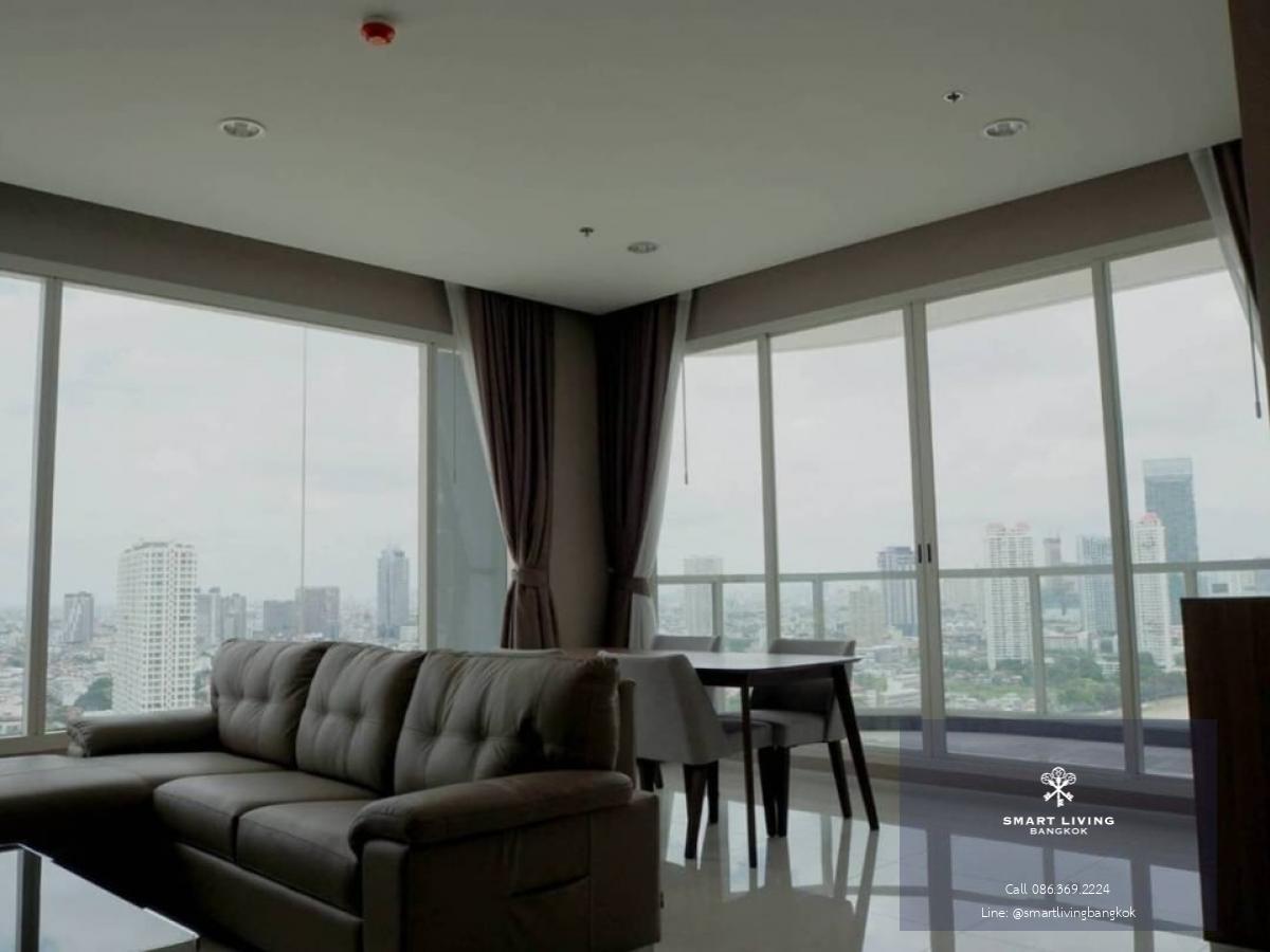 Menam residences, river view , big balcony, near Asiatique , Shrewsbury international school.