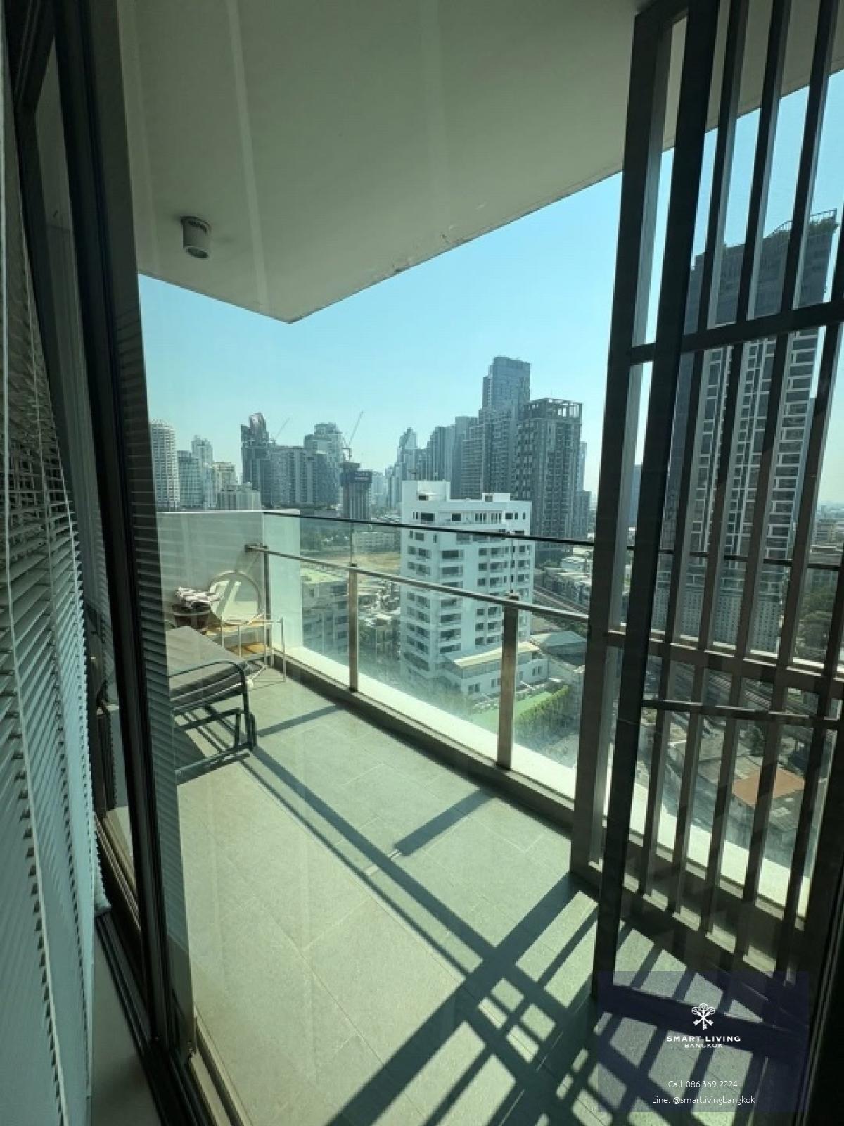 📢👇Corner unit at Aequa Residence Sukhumvit 49, unblocked view, near Park Lane Ekkamai, Bangkok Prep International School, Ekkamai International School