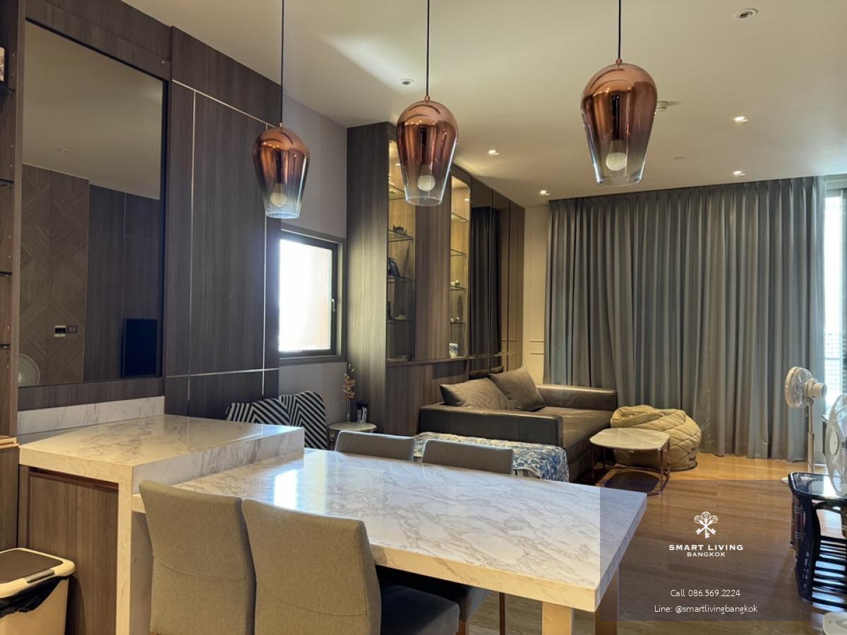 📢👇 Luxury condo by the river at Magnolia Waterfront Residences , located beside Icon Siam,  river view at the balcony, modern desire, fully furnished, ready to move in