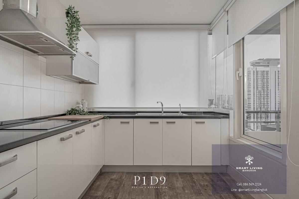 📢👇Newly renovated petfriendly place to live in one of the best area in BKK, easily traveling to Thonglor, Petchaburi, Ekamai, private lift, big balcony, unblocked city view , nice modern decoration, near Donki mall, ready to move in