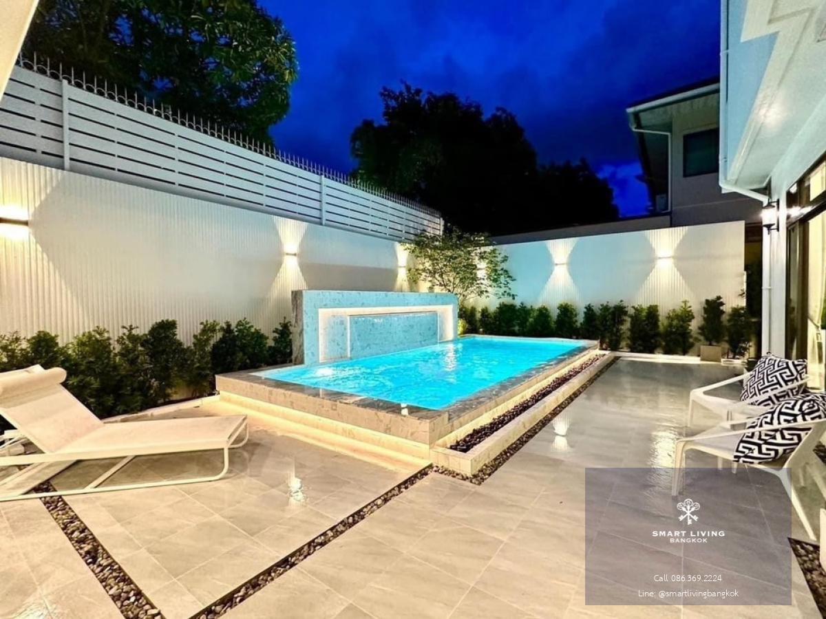 📢👇Luxury House with private pool at Perfect Masterpiece Sukhumvit 77 Phase 1, fully furnished, nice decoration, near Suvarnabhumi Airport