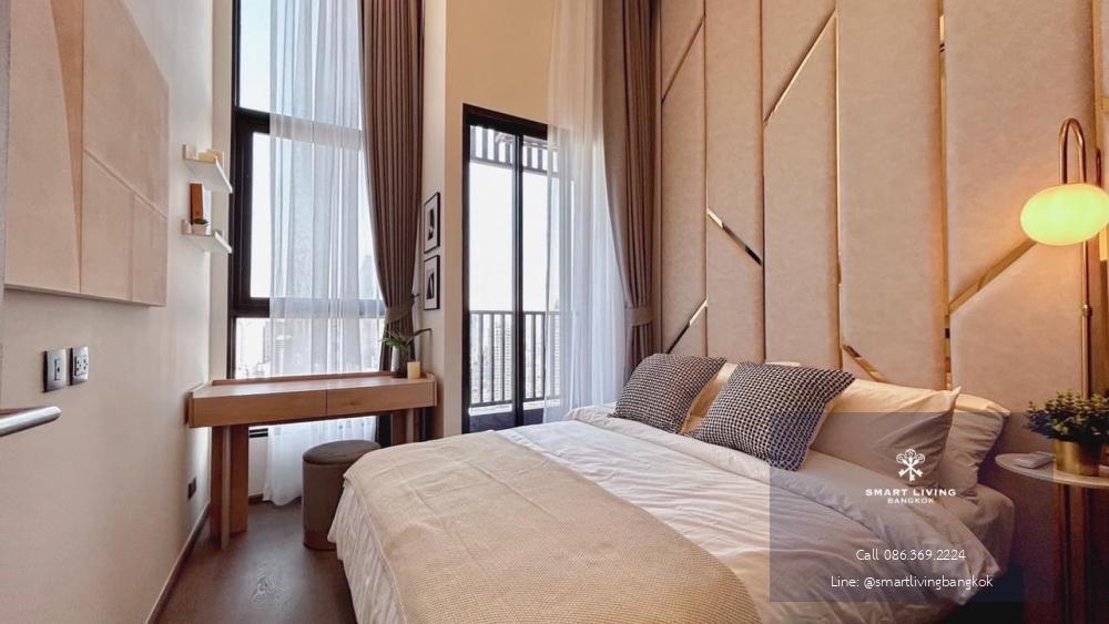 📢👇Grab or Gone! Brand new project and corner unit , 2 beds Duplex, nice modern decoration, unblocked city view, near Chulalongkorn University, Samyan mitre town, China town