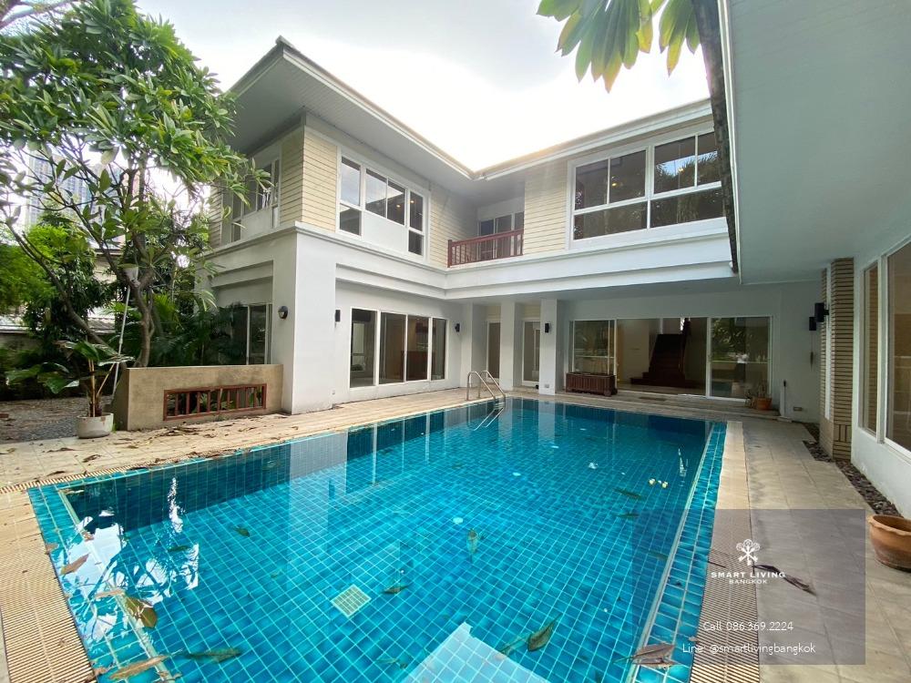 ✨Experience with Private House petfriendly 4 bedroom 2 living room private pool and kitchen👇 compound by 24h security guard 5 min walk to bts Thonglor