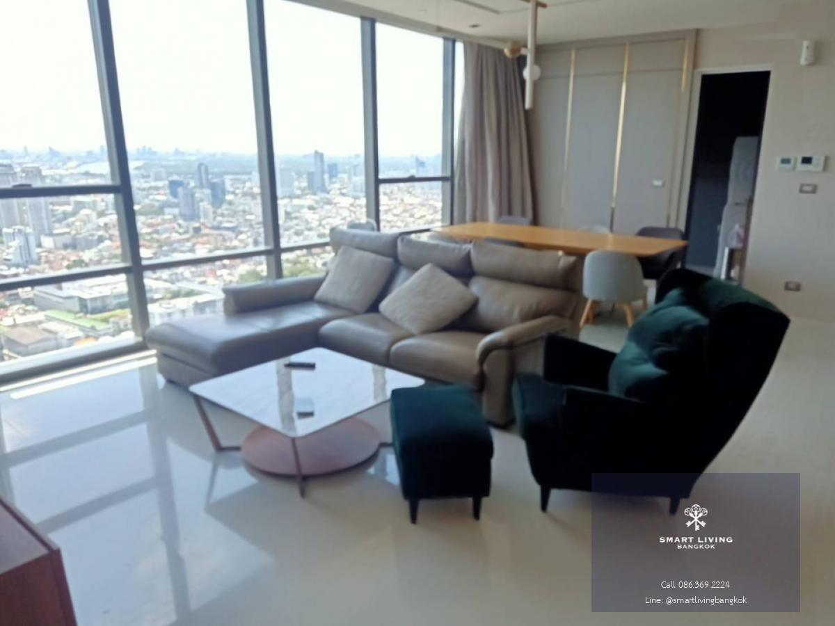 📢👇 The Bangkok Sathorn is one of good place, good location to live and invest in Sathorn , only few steps to BTS , private lift, fully furnished, nice decoration, unblocked city view, ready to move in