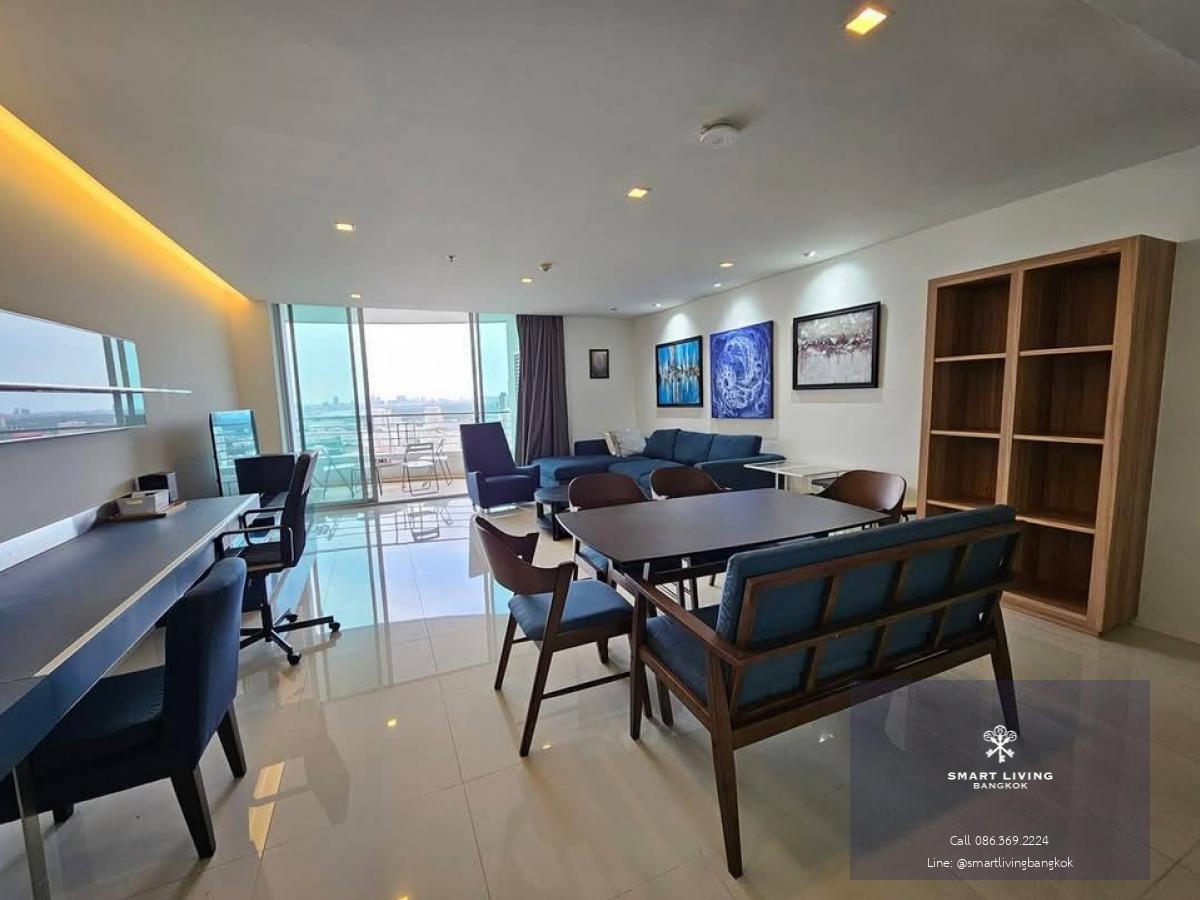 📢👇 Rare item!! Very good price for 3 beds at Sathorn Heritage Residence, fully furnished, big balcony, unblocked view