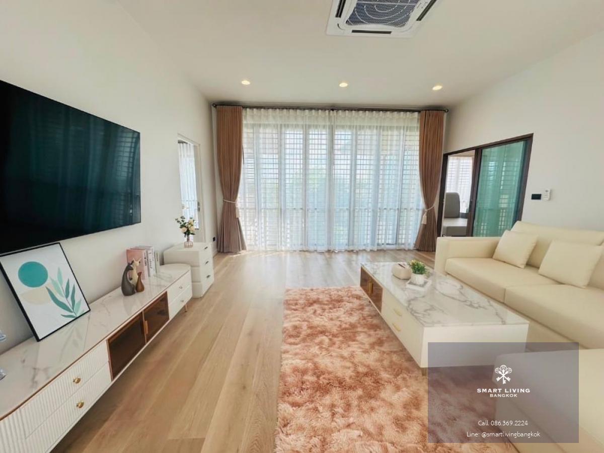 📢👇 Brand new single house at Burasiri Krungthep Kreetha, corner unit, good compound , near Brighton College , Wellington College, easily traveling through many routes