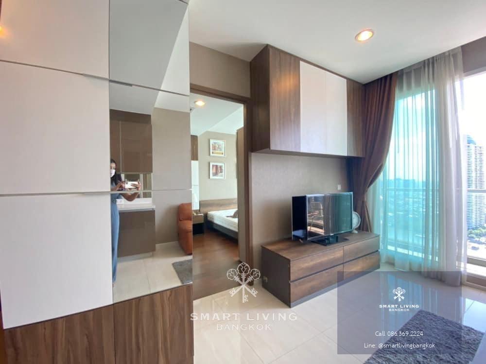 Menam Residences fully equipped 1 bed, with nice living room, walking distance to Asiatique The Riverfront.