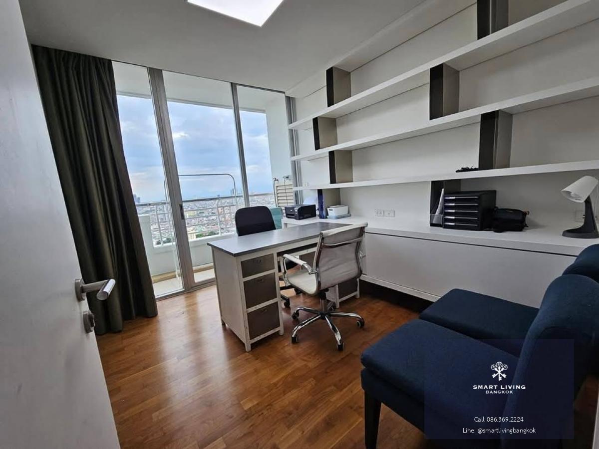 📢👇 Rare item!! Very good price for 3 beds at Sathorn Heritage Residence, fully furnished, big balcony, unblocked view