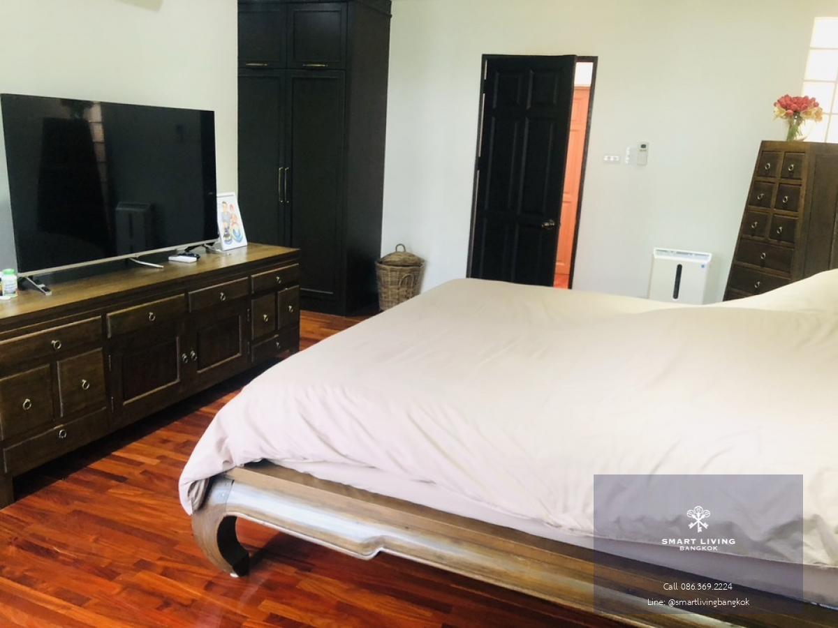 📢👇Townhouse 4 story at Garden House Rama3, Garden view, peaceful and serene, decorated in Thai Oriental style with real wood flooring, fully furnished