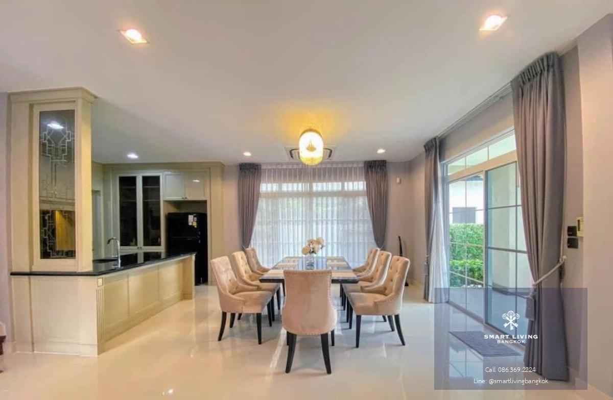 📢👇 For rent at Nantawan Ramintra-Paholyothin 50 , nice house in good compound with high security, easily traveling to city by the Express way, near many shopping malls, restaurants, International schools , fully furnished, ready to move in