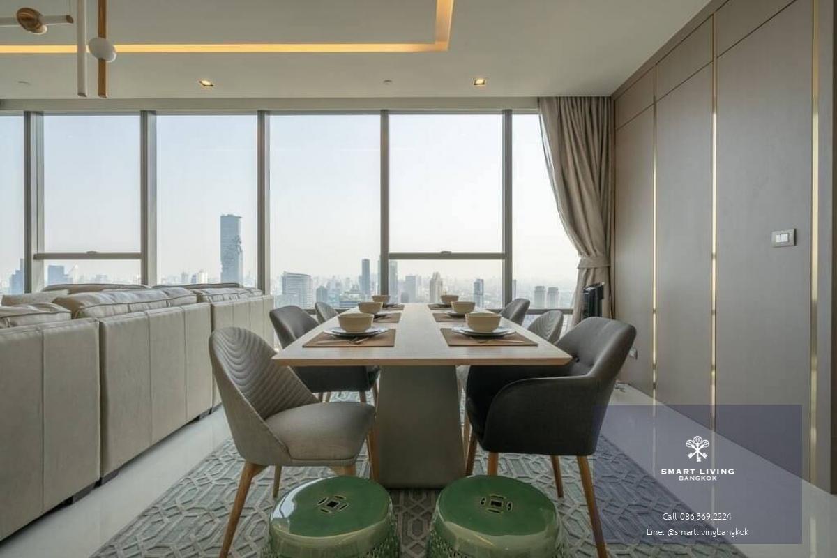 📢👇 The Bangkok Sathorn is one of good place, good location to live and invest in Sathorn , only few steps to BTS , private lift, fully furnished, nice decoration, unblocked city view, ready to move in