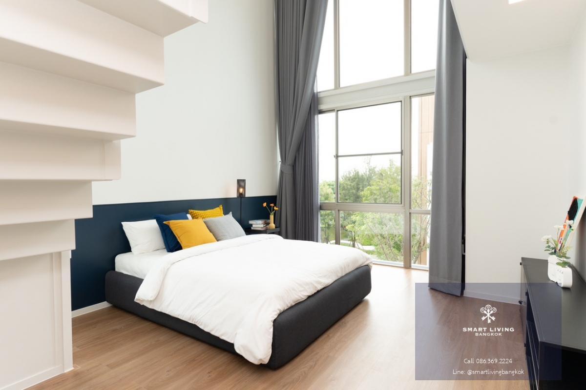 🏡✨Luxury home for rent, Vive Rama 9, Featuring 3 beautifully designed bedrooms, fully furnished with stylish décor, stunning private garden, Parking space for 3 cars, located near Wellington International School.